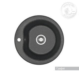 Мойка кухонная Акватон Мида 51 см графит